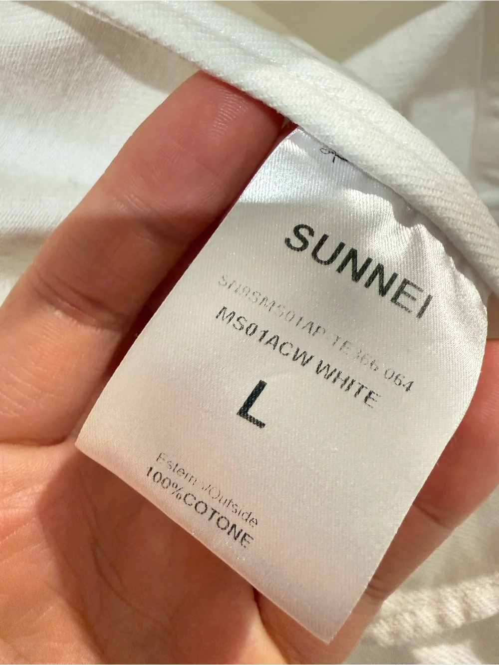 SUNNEI Men's Cream Lightweight Shirt Jacket